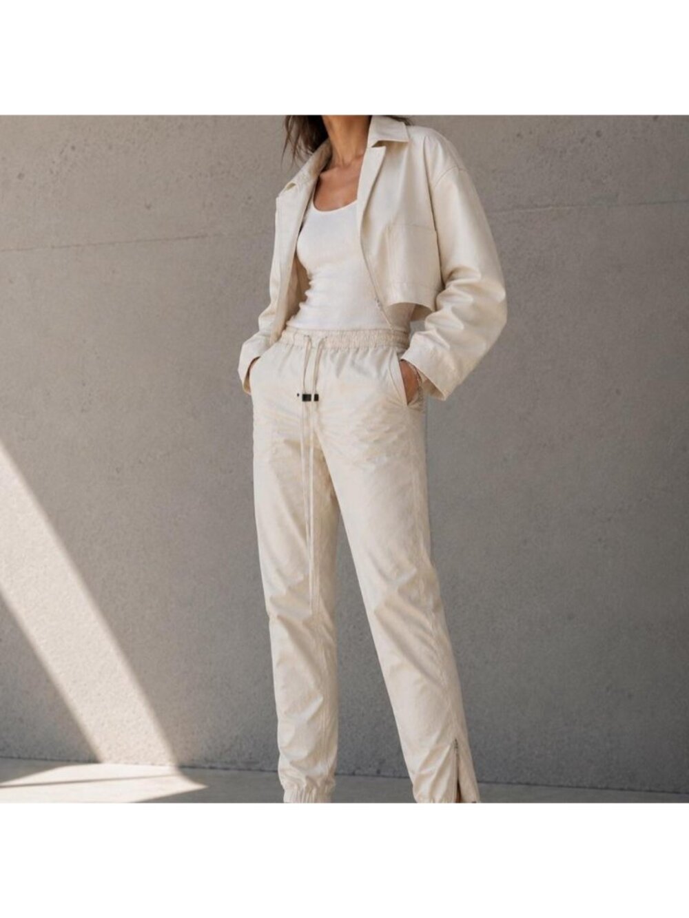 Women Fear of God ESSENTIALS Nylon Taslan track pants Size 10 NWOT